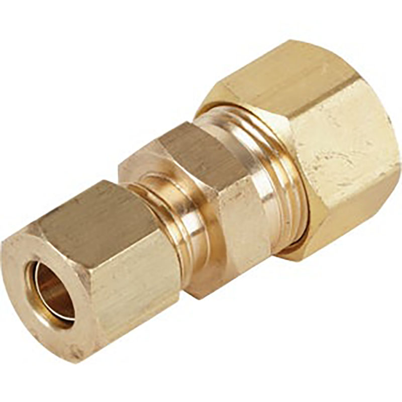 3/8" X 1/4" Brass Comp Connector