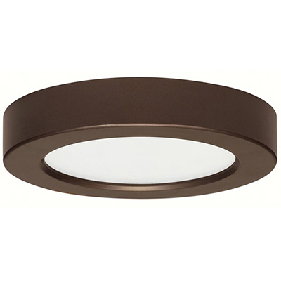 10.5W 5" Led Flush Bronze