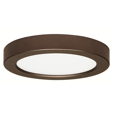 13.5W 7" Led Flush Bronze