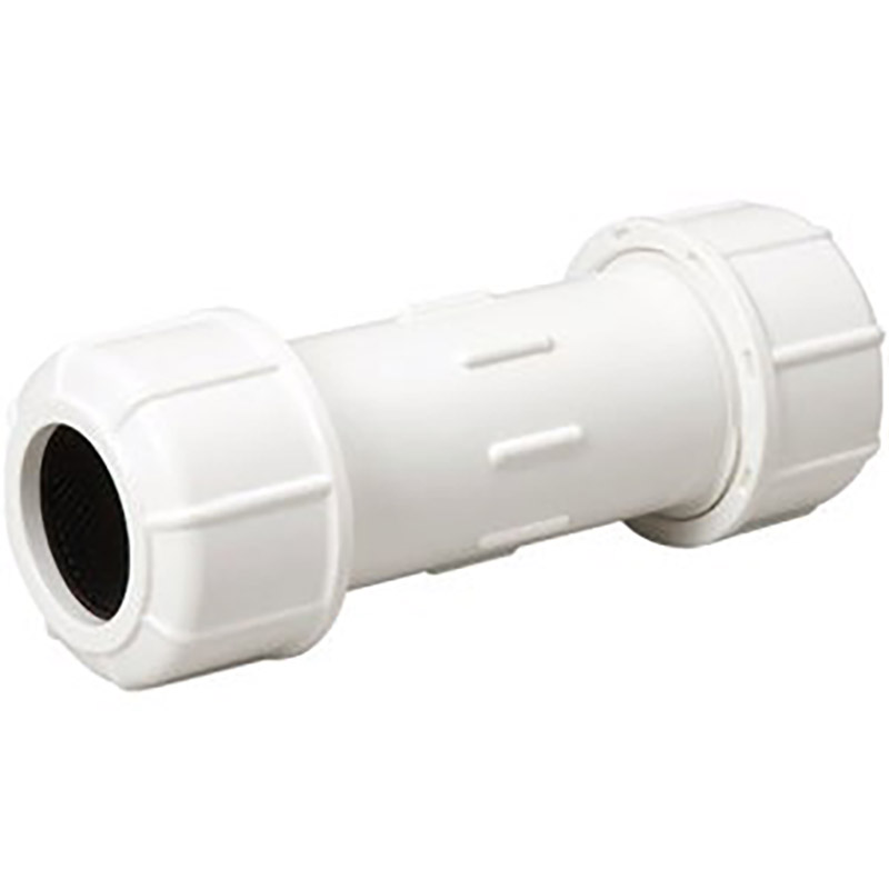1-1/4" Schedule 40 PVC Compression Coupling
