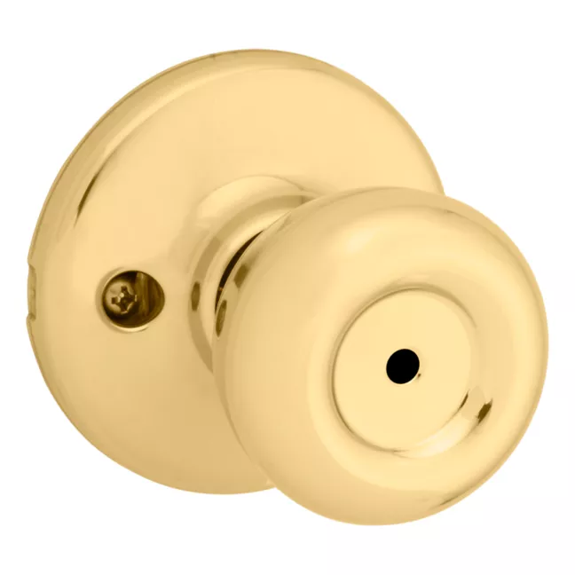 Kwikset Tylo 300T Privacy Knob - Polished Brass