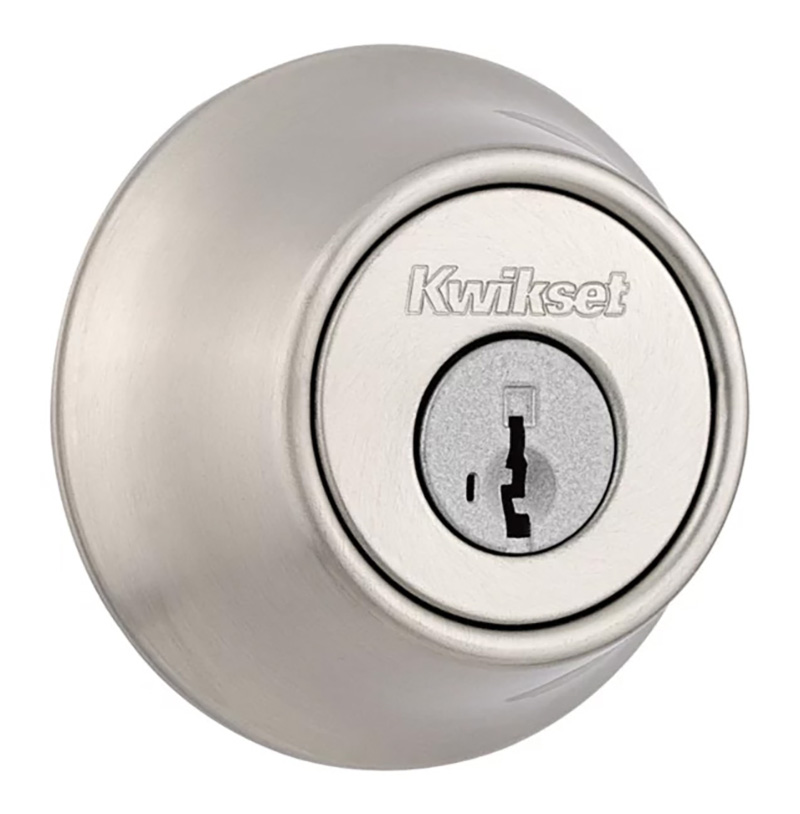 Kwikset 660 SmartKey Single Cylinder Deadbolt - Satin Nickel
