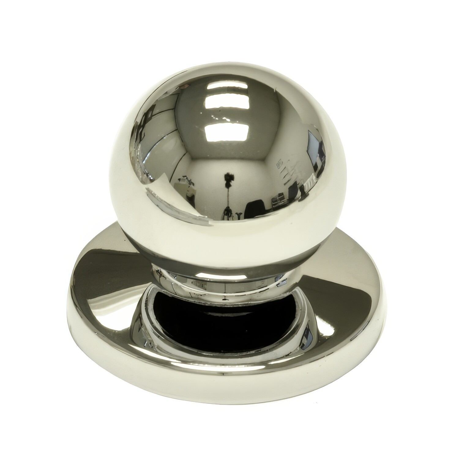 Bifold Door Knob with Backplate - Chrome