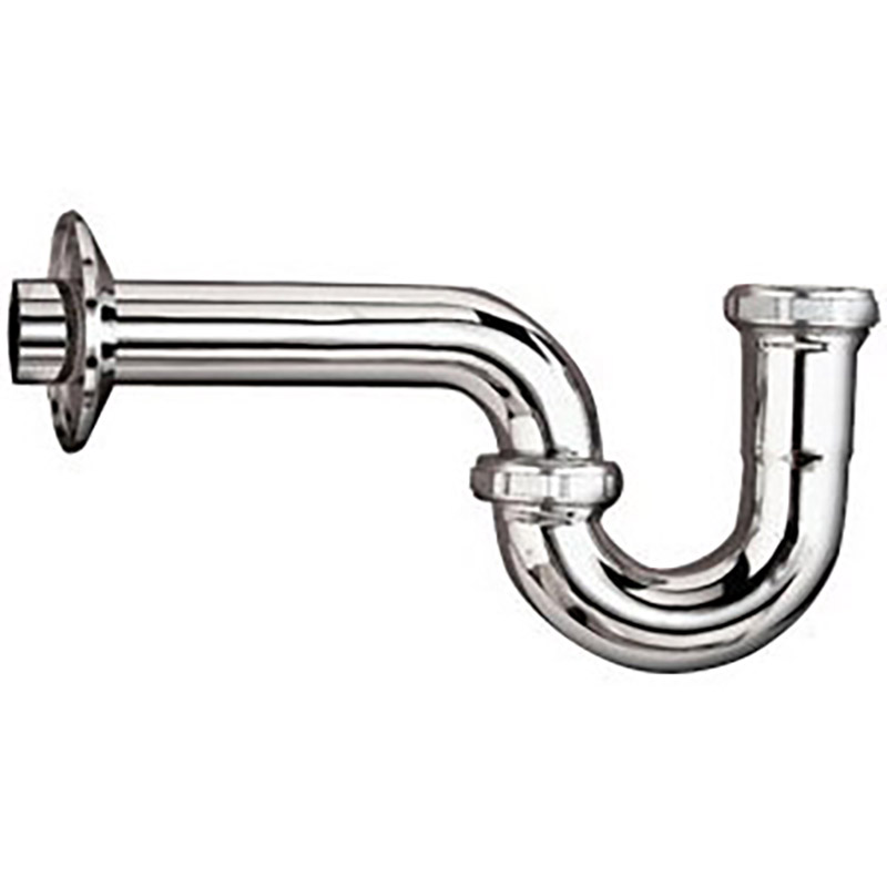 1-1/4" Brass P-Trap - Chrome