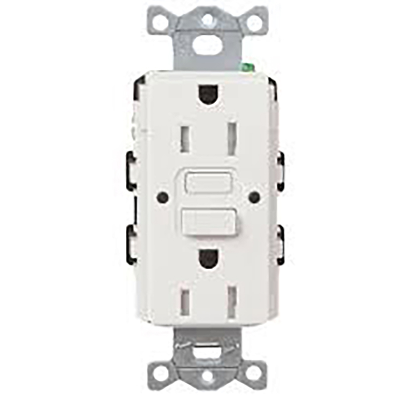 GFCI Receptacle - 15 Amp - White - 10/pack