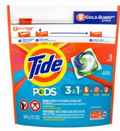 Tide Clean Breeze Scent Laundry Detergent Pods - 16/pack