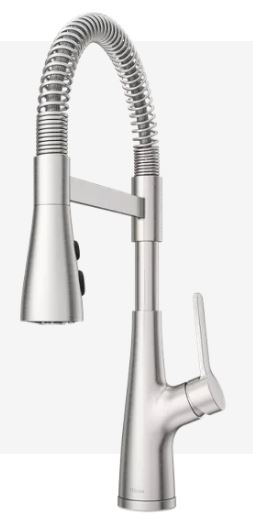 Pfister Single Handle Kitchen Faucet with Pull Down Sprayer - Stainless Steel