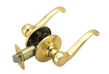 Economy Passage Lever - Polished Brass