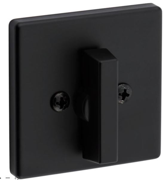 Kwikset Contemporary One Sided Deadbolt - Matte Black