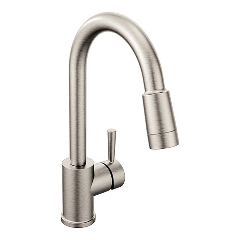 CFG Edgestone Single Handle Kitchen Faucet with Pull Down Sprayer  - Stainless Steel