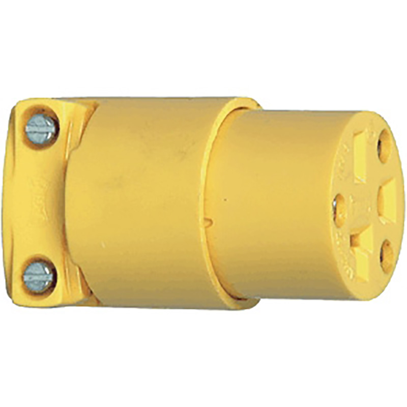 Armored Plug End - Female - 20 Amp