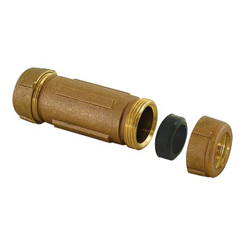 1/2" Comp Brass.  G Coupling